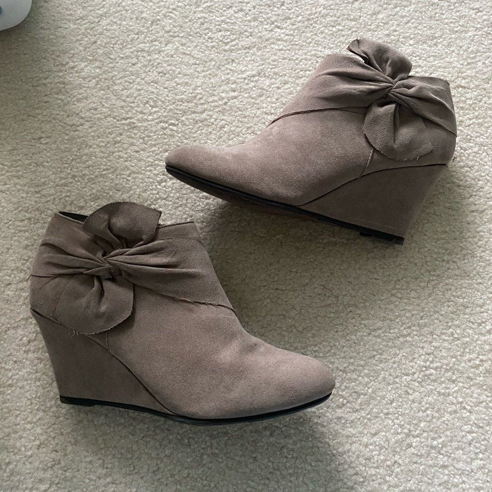 Suede booties